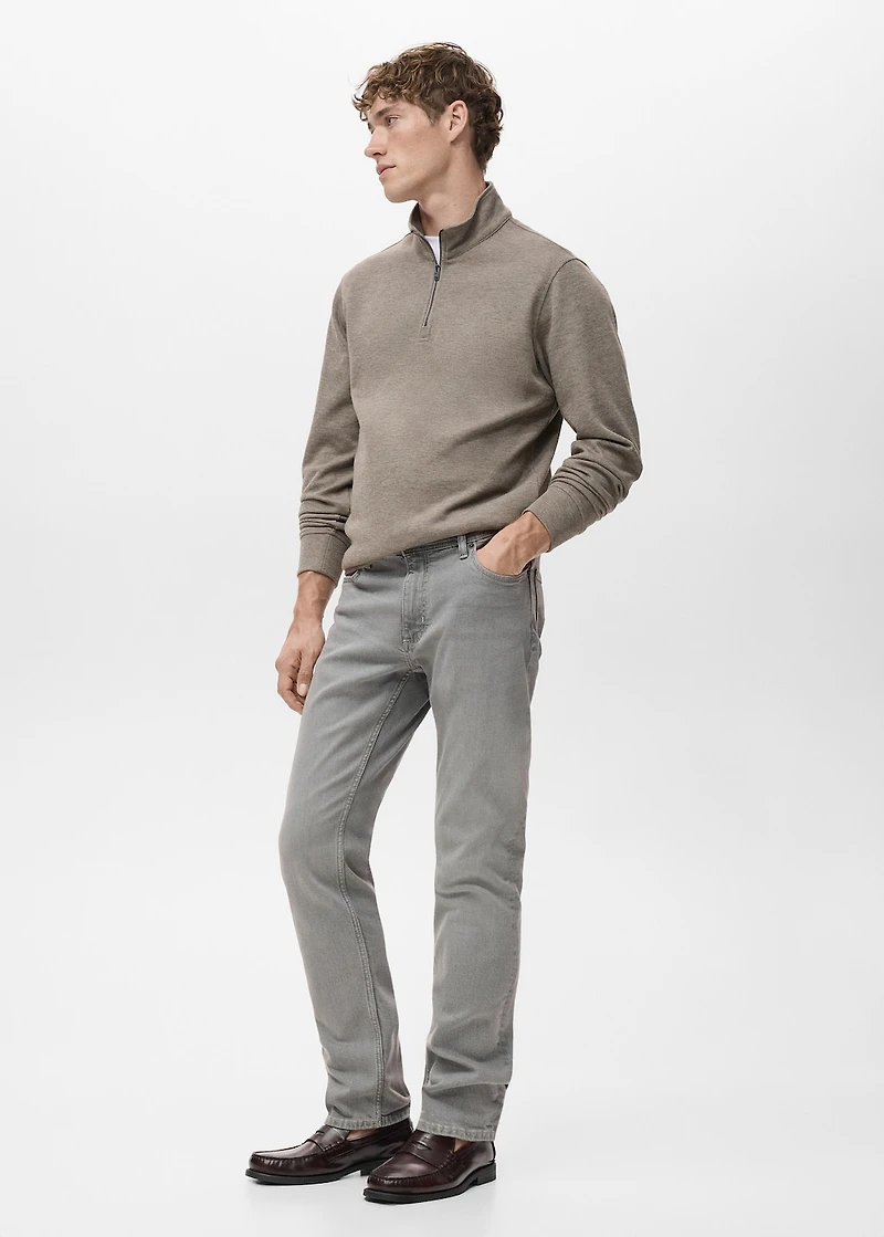 Jan slim-fit grey-wash jeans