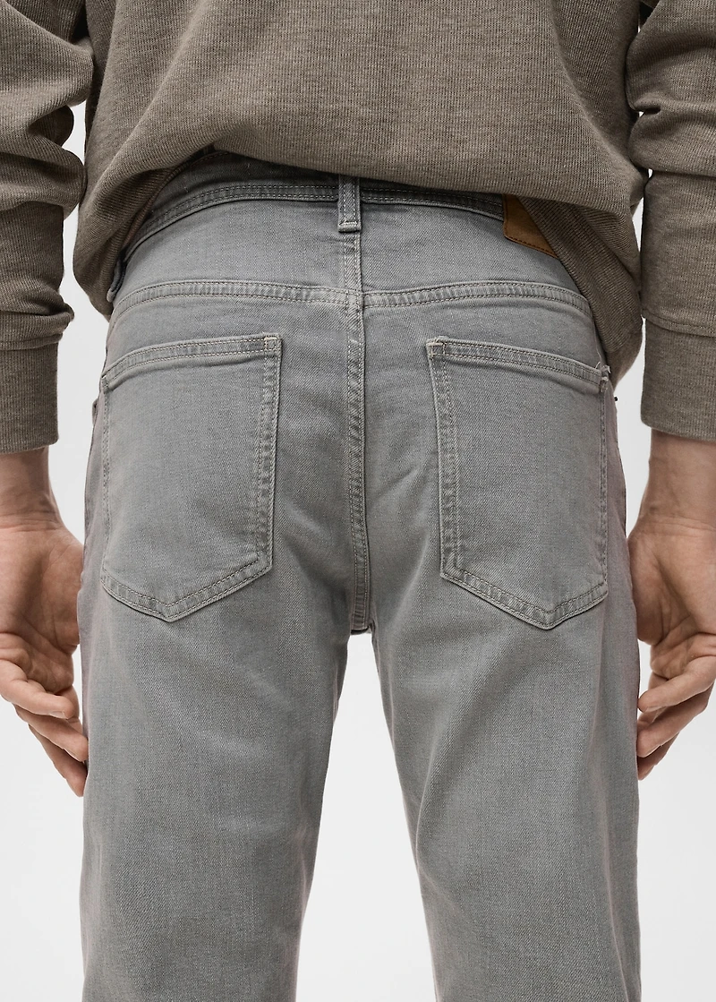 Jan slim-fit grey-wash jeans
