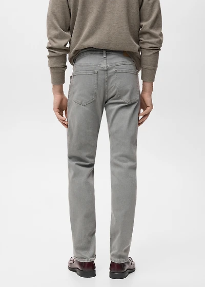 Jan slim-fit grey-wash jeans