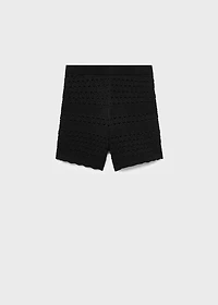 Chunky-knit shorts