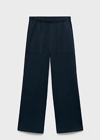 Cotton joggers with seams