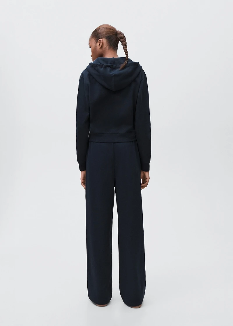 Cotton joggers with seams