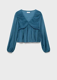Ruched flowing blouse
