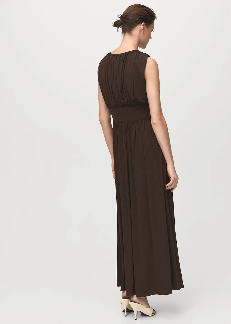 Ruched long dress