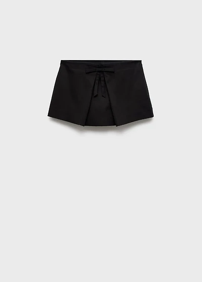 Mini skort with bow
