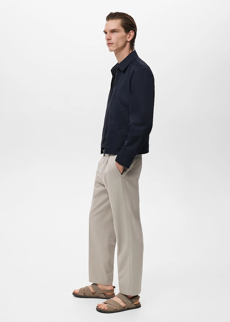 Zipper cotton jacket