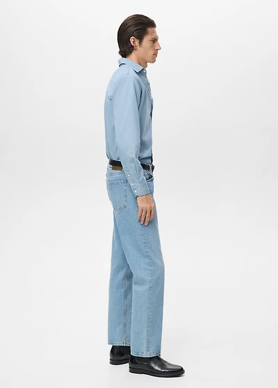 100% cotton chambray shirt