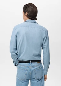 100% cotton chambray shirt