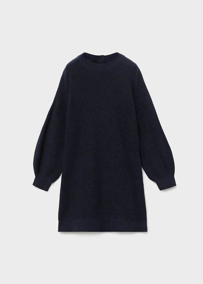 Plain knitted dress