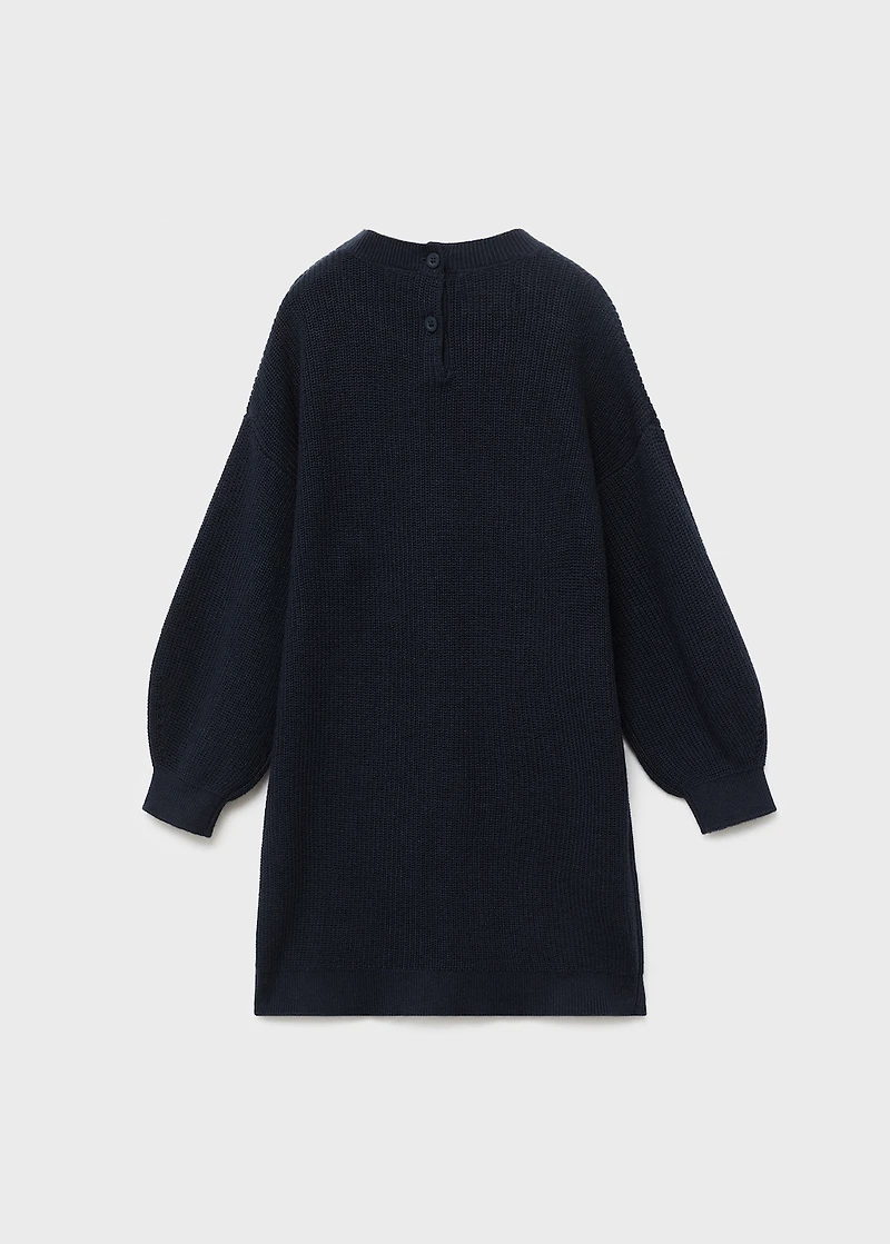 Plain knitted dress