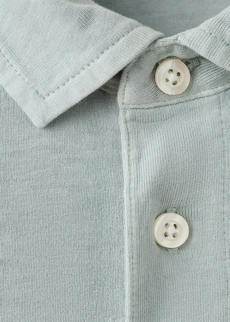 Cotton basic polo shirt