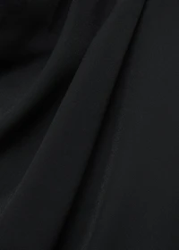 Long jumpsuit with draped neck and belt