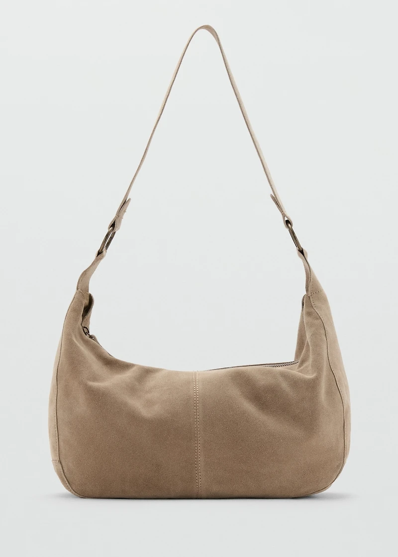 Leather tote bag