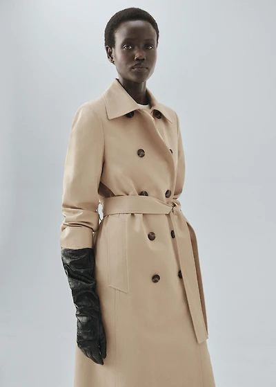 Classic 100% cotton trench coat