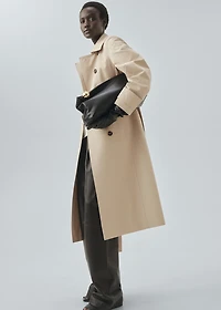 Classic 100% cotton trench coat