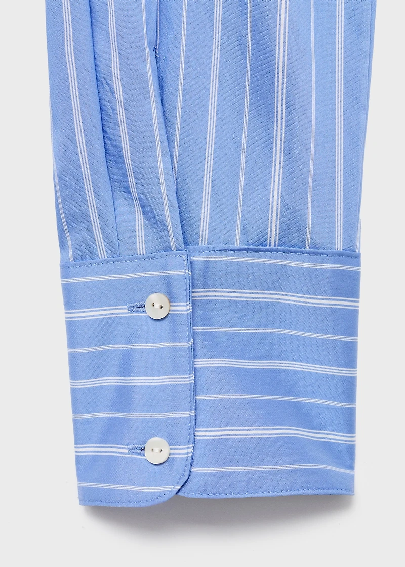 Striped straight shirt