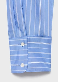 Striped straight shirt