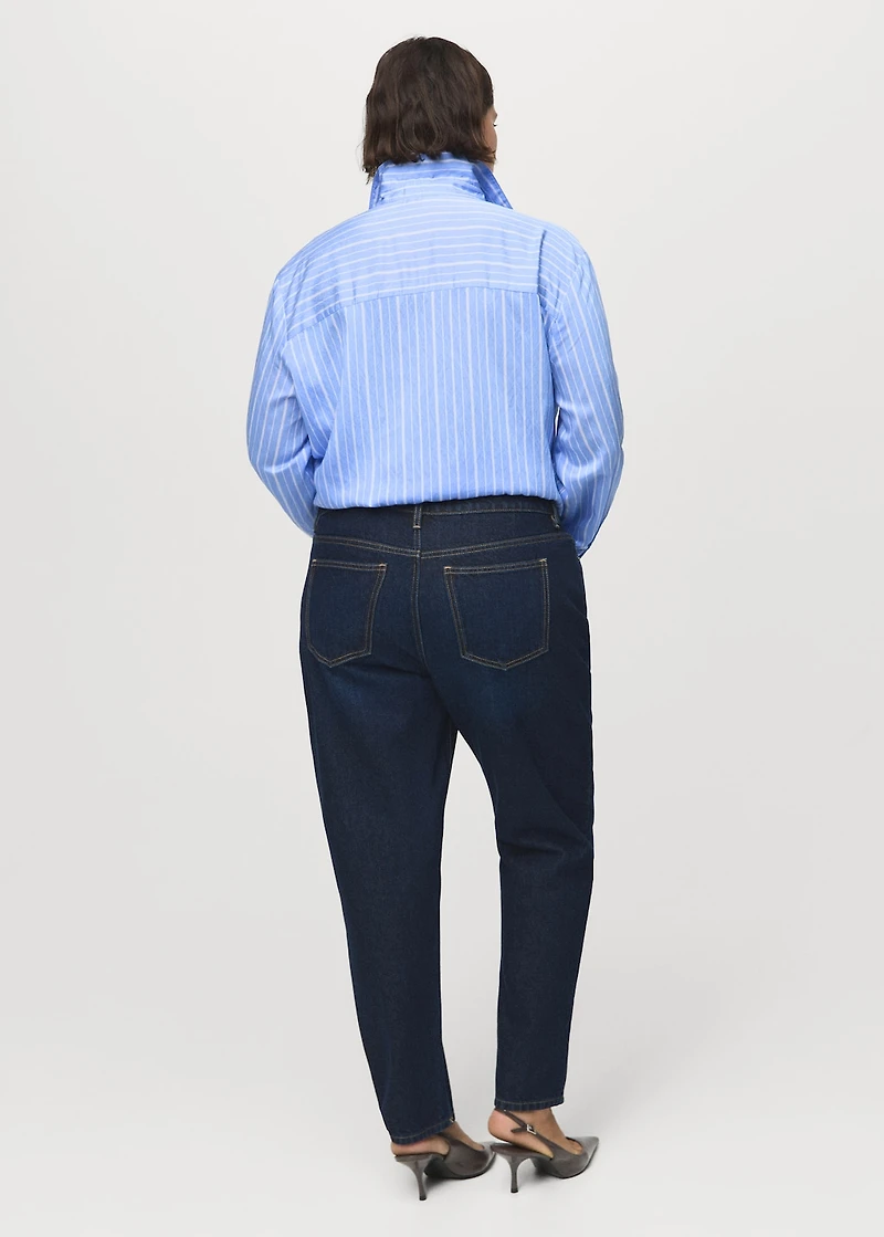 Striped straight shirt