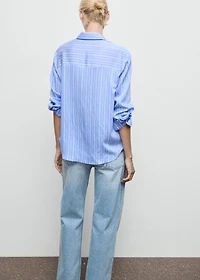 Striped straight shirt