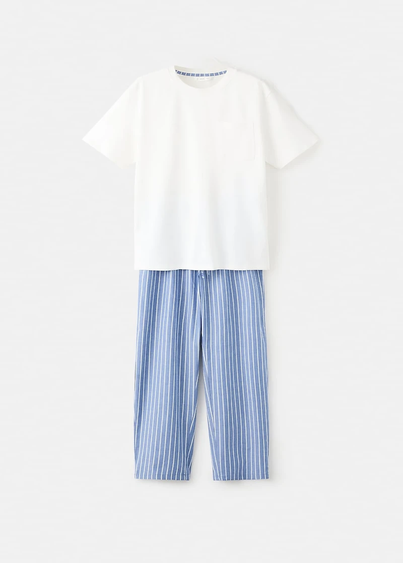 Striped long pyjamas