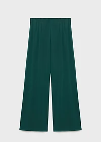 Pleated wide leg trousers
