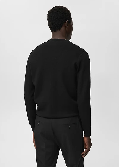 Zipped knit cardigan