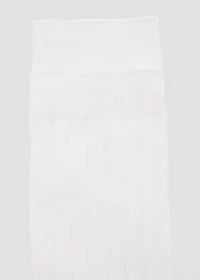 Ribbed wool blend socks