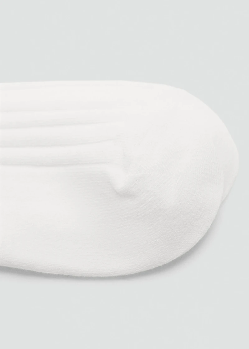 Ribbed wool blend socks