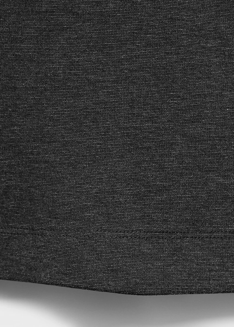 Regular-fit knitted polo sweater