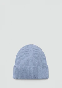 Ribbed lurex hat