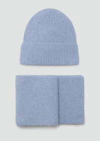 Ribbed lurex hat