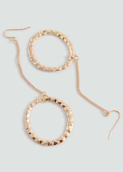 Circular pendant earrings