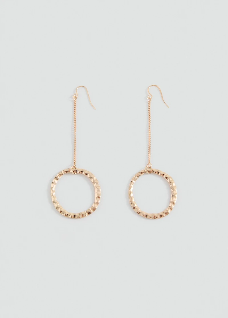 Circular pendant earrings