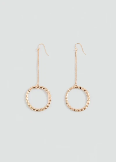 Circular pendant earrings