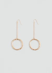 Circular pendant earrings