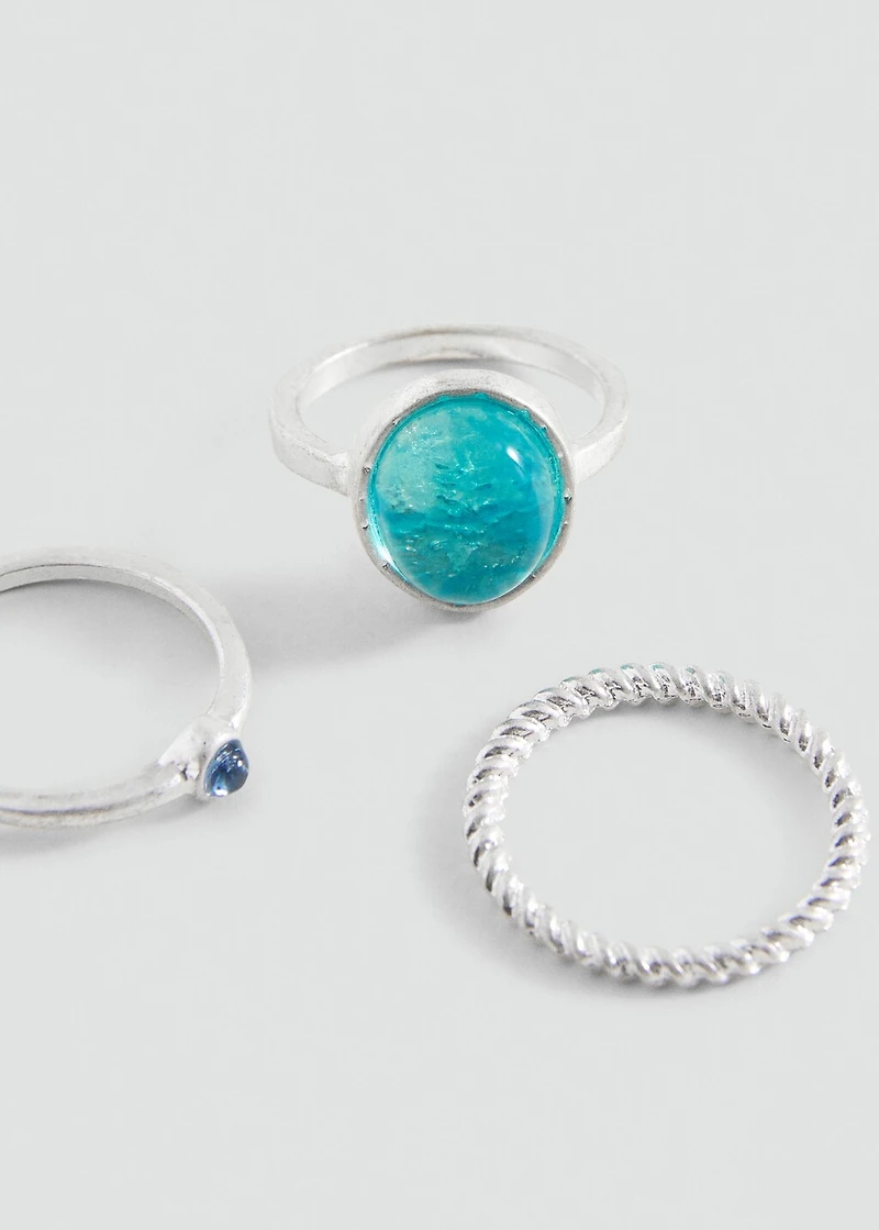 Pack of 3 combined rings