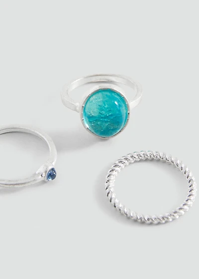 Pack of 3 combined rings