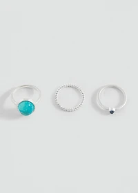 Pack of 3 combined rings