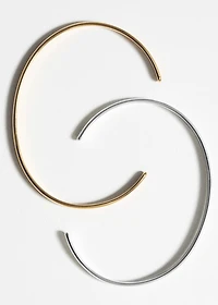 Set of assorted stainless steel bracelets