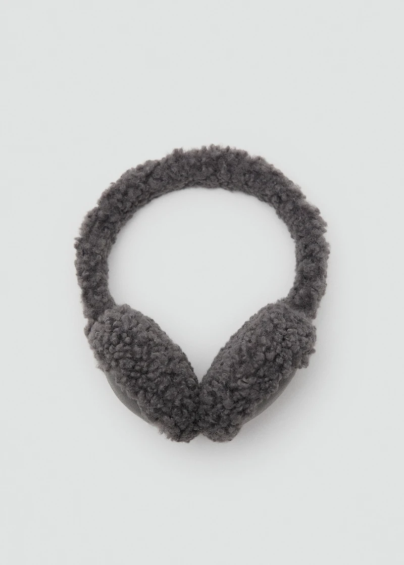 Shearling-effect earmuffs