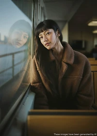 Shearling-effect bomber jacket