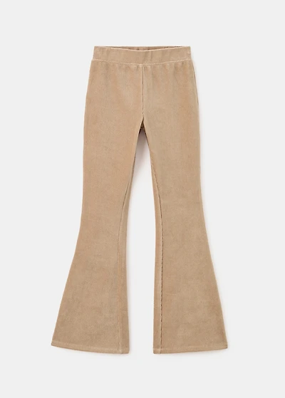 Corduroy flared leggings