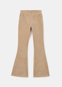 Corduroy flared leggings