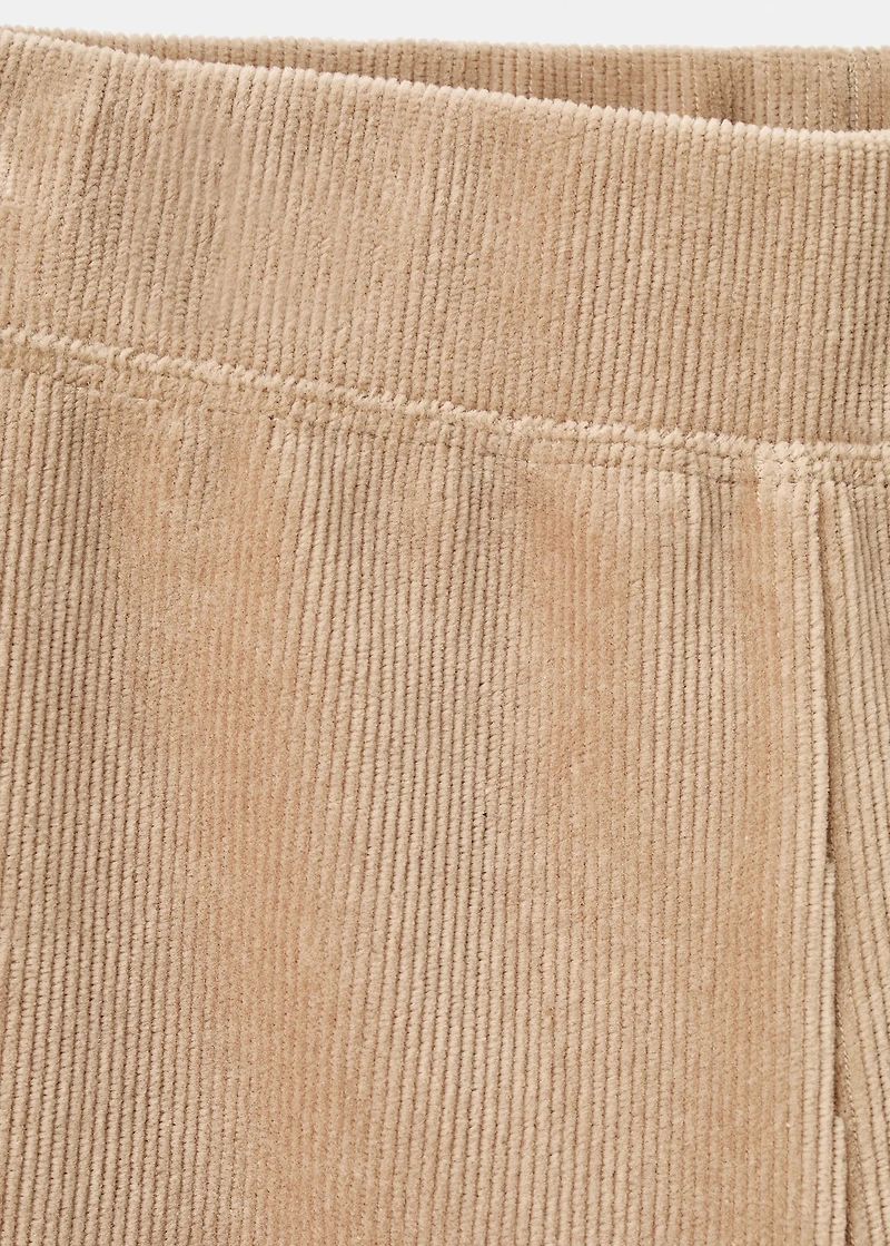 Corduroy flared leggings