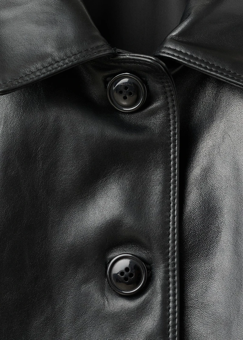 100% leather bomber jacket