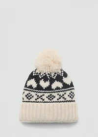 Knitted bobble hat