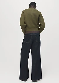 Chunky-knit cardigan with buttons