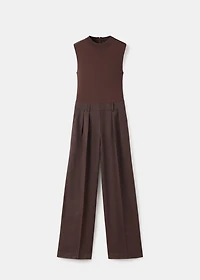 Pinstripe jumpsuit combination