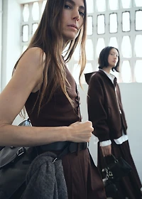 Pinstripe jumpsuit combination