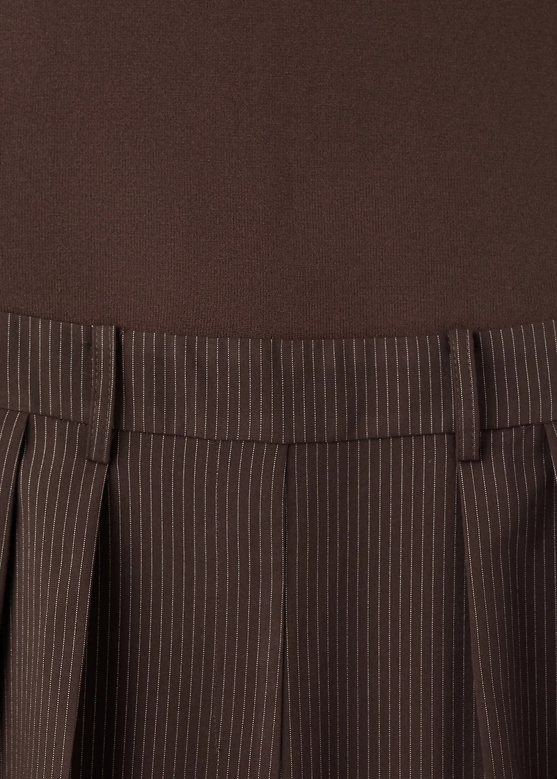 Pinstripe jumpsuit combination